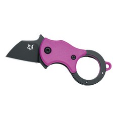 FOX KNIVES 迷你TA刀, 黑色 + 粉紅色, 1個