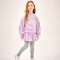 JELISPOON 女童款Slide貂絨內刷毛裙褲上下套裝