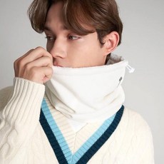 TECH SKIN 男女通用冬季保暖圍脖, 白色, 1個