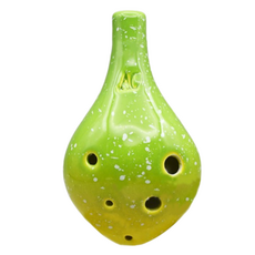 JK 繁星夜空 6孔中音C調陶笛, 長吹嘴(蘋果綠), 單一商品, 1個