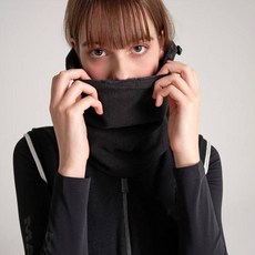 TECH SKIN 男女通用冬季保暖圍脖, 黑色, 1個