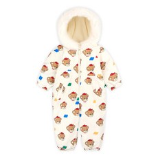 Milk Baby 兒童 Little Milk Bear 連身防寒上下滑雪服