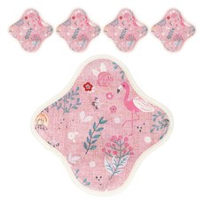 eechae 純棉衛生棉 粉紅錦鯉, 5個, 1入, 護墊