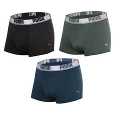 PUMA BODYWEAR 男性透氣網眼拼接四角褲3件組