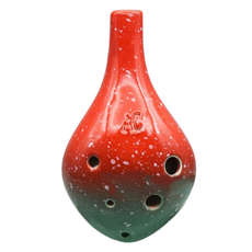 JK 繁星夜空 6孔中音C調陶笛, 長吹嘴(宮殿紅), 單一商品, 1個