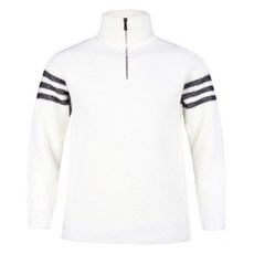 luxgolf Lucen 男士半拉鍊線條長袖針織毛衣 BLU4A409