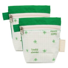 semoms Poky 雙面防水藥袋 2入, 幸運草