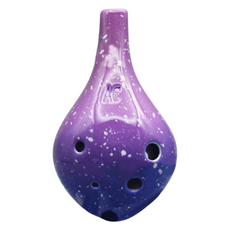 JK 繁星夜空 6孔中音C調陶笛, 長吹嘴(紫色), 單一商品, 1個