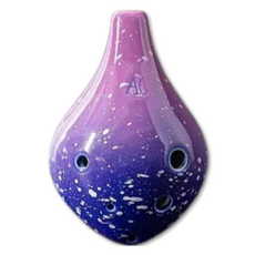 JK 繁星夜空 6孔中音C調陶笛, 短吹嘴(紫色), 單一商品, 1個