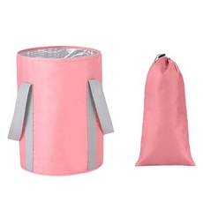 피어니스트 워터버킷 휴대용 욕실 족욕 바구니, 핑크, 1개