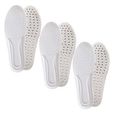 Three Sun 蓬鬆Q彈舒適柔軟鞋墊 左右腳適用 3雙組 白色, 1套