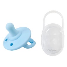 아가프라 봄봄 노리개젖꼭지, 1단계, 베이비블루, 1개