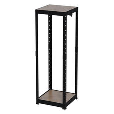 랙셈블 선반 2단 + 행거봉 세트, 블랙