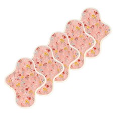 이채 플라워 일체형 면생리대 핑크플로라, 5개, 1개입, 소형