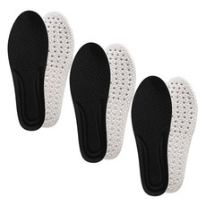 Three Sun 蓬鬆柔軟舒適軟鞋墊 左右腳適用 3雙組 黑色, 1套