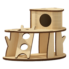 MewooFun 喵乎汪也 卡姆拉拉 倉鼠雙層木屋, 1個