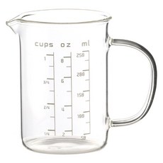 더나인 밀리온스 내열유리 계량컵, 250ml, 1개