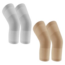 Monster 薄型護膝 2件組, 灰色, 棕色, 2個