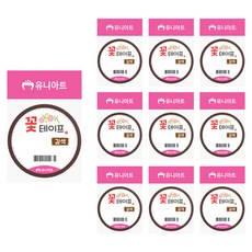 유니아트 꽃 테이프, 갈색, 10개