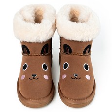 STOE 兒童小熊毛絨靴