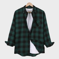 DANGOON 男款Shepherd Line寬鬆版型格紋襯衫