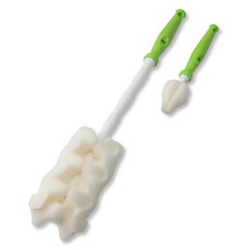 베이비베어 국내 제조 엠보 젖병솔 + 젖꼭지솔 세트, 그린, 1세트