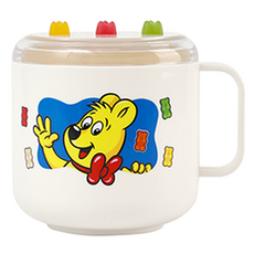 HARIBO Goldbear 附蓋單手杯, 藍色, 1個, 270ml