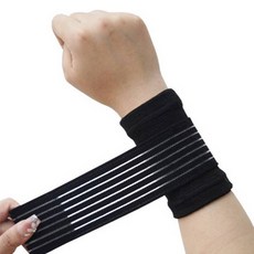 인피샵 이중 압박 손목 보호대 2p 세트, 1개, 블랙