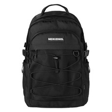 NEIKIDNIS EPIC經典網繩後背包, 黑色