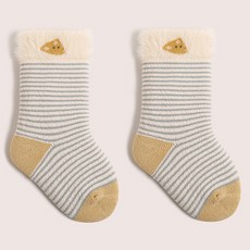 스타도어 유아용 큐트로고 스트라이프 양말
