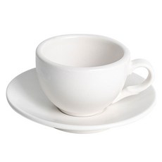 무아 홈 카페 에스프레소잔 S 90ml + 소서 세트, 화이트, 1세트