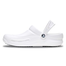crocs 卡駱馳 女款 Bistro 克駱格拖鞋, WHITE, 250