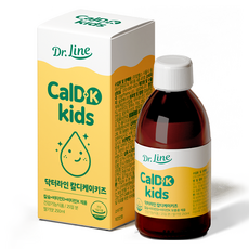 Dr.Line Cal-D-K Kids 美味草莓口味鈣質維他命K2, 250ml, 1個