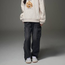 JCB 女童工裝寬拉絨牛仔褲 T743