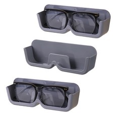 윈프라이스 애니웨어 접착식 안경 거치대, 그레이, 3개