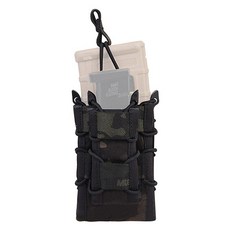 Emerson Gear 雙層彈匣袋, 多地迷彩黑色, 1個