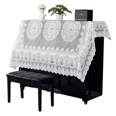 Topia 簡易鋼琴半罩 60 x 60 cm 單人椅凳巾, 毛圈梅花, 1個