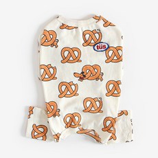 TUSTUS 狗狗麻花捲連身衣, 象牙白, 1個