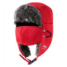 지프스피릿 방한 모자 A0419, 레드