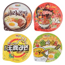라면 토핑 슬라임 4종 세트, 혼합색상, 1세트