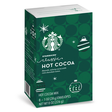 STARBUCKS 星巴克 經典假期熱可可即溶粉, 28g, 8包, 1盒