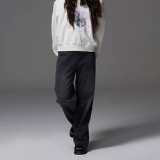 applepink 女童寬版水洗刷毛牛仔褲 T701