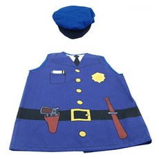 Mmong 兒童角色扮演服 警察服裝 + 帽子套組, 1套, 混色