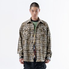 Duckdive 魔鬼氈水洗格紋襯衫外套