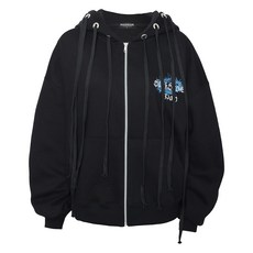 Duckdive 男女通用 Team IM X 抽繩 Shield 圖案棉質連帽拉鍊外套