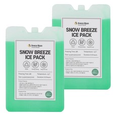 Breeze Moon Snow Breeze 零下冰點保冷劑 零下13度 2入, 綠色, 680ml