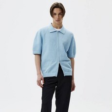 TNGT 男士寬鬆圍巾拉鍊開襟衫 TNSW3E207