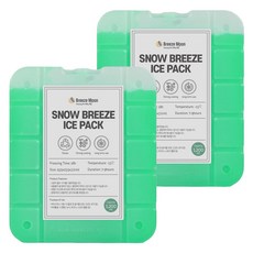 Breeze Moon Snow Breeze 零下冰點保冷劑 零下13度 2入, 綠色, 1200ml