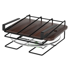 SUNNYUZ 多用途鍋具砧板料理工具收納架, 黑色, 1個