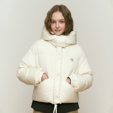 키르시 여성용 아치 체리 플리스 믹스 크롭 다운 점퍼